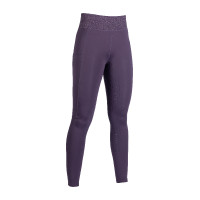 Legging HKM Lavender Bay full seat siliconen Donker lila Violet