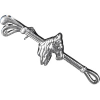 Stropdasclip HKM Paardenhoofd Zilverkleurig