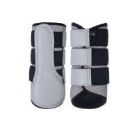 HKM Glitter Mesh Style peesbeschermers Lichtgrijs