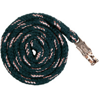 Lange HKM Rosegold met paniekhaak Smaragd / roségoud Groen