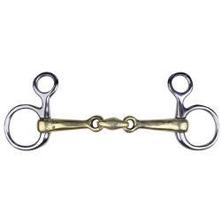 Bustrens HKM van nieuwzilver 16 mm ringen van roestvrij staal