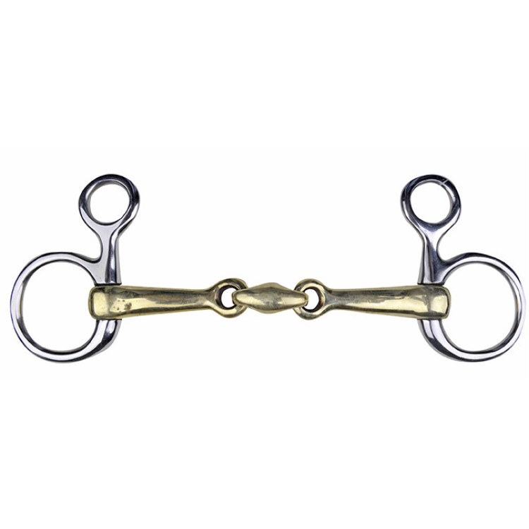 Bustrens HKM van nieuwzilver 16 mm ringen van roestvrij staal