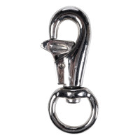 HKM karabijnhaak met veer en bout Zilverkleurig Grijs