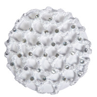 Net met glinsterende stenen HKM Wit