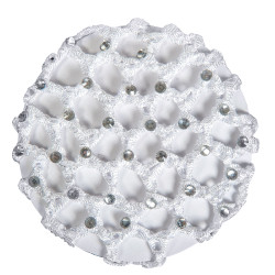 Net met glinsterende stenen HKM Wit Net met glinsterende stenen HKM Wit