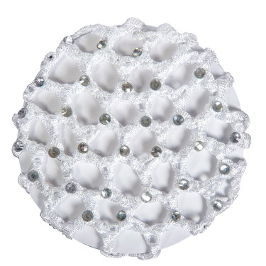 Net met glinsterende stenen HKM Wit Net met glinsterende stenen HKM Wit