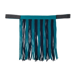 Set halster HKM karabijnhaak & afneembare franje Olie / marineblauw