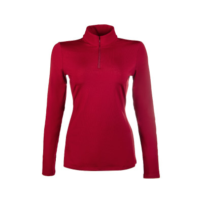 T-shirt technique HKM Basic manches longues Rouge foncé