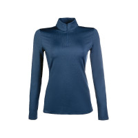T-shirt techniek HKM Basic lange mouwen Donkerblauw
