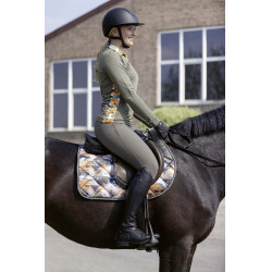 T-shirt techniek HKM Lyon Active lange mouwen Olijfgroen