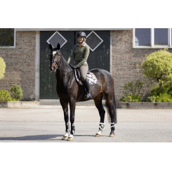 T-shirt techniek HKM Lyon Active lange mouwen Olijfgroen