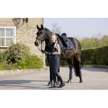 T-shirt techniek HKM Lyon Active lange mouwen Donkerblauw