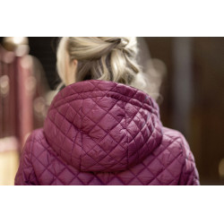 Gewatteerde jas HKM Stella Donkerrood