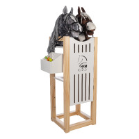 HKM Hobby Horsing-stal voor hobby horse Natuurlijk / wit