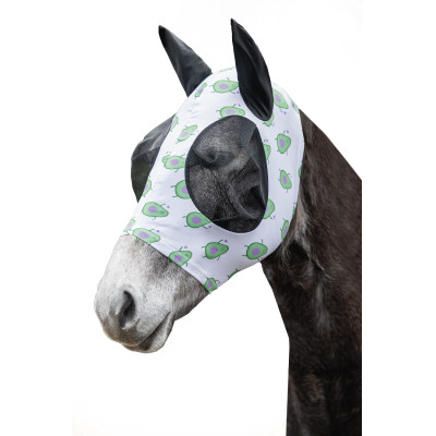 Masque anti-mouches HKM Avocado Blanc / violet