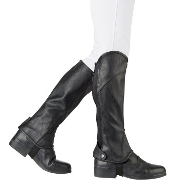 Mini-chaps Dublin Stretch Fit Zwart