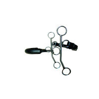 Hackamore Jump'In stijve lange takken Mahonie Bordeaux