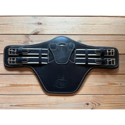 Elastische korte buikriem Safety Jump'In One Zwart