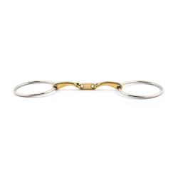 Bit 2 ringen 90 mm Jump'In platte zeer dunne mondstukken met tongplaat