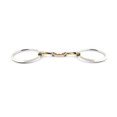 Mors 2 ringen plat 90 mm Jump'In gedraaid met tongplaat