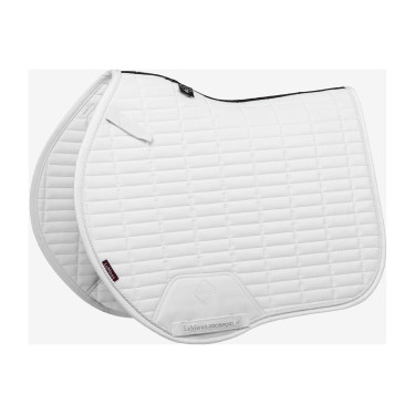 LeMieux Eurojump Suede Zadeldek Wit / Zilver / Wit