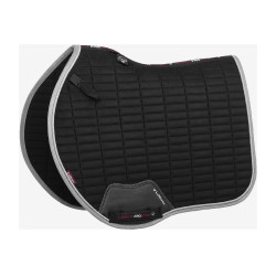 LeMieux Eurojump Suede Zadeldek Zwart / Zilver / Grijs LeMieux Eurojump Suede Zadeldek Zwart / Zilver / Grijs