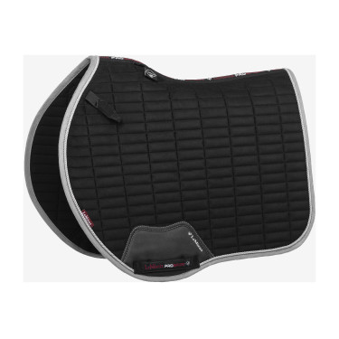 LeMieux Eurojump Suede Zadeldek Zwart / Zilver / Grijs LeMieux Eurojump Suede Zadeldek Zwart / Zilver / Grijs