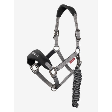 Halster en longe Lemieux Vogue Zwart / grijs Halster en longe Lemieux Vogue Zwart / grijs