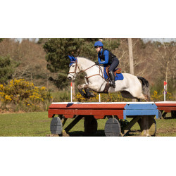 LeMieux Suede GP Vierkant Zadeldek Benetton blauw