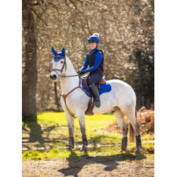 LeMieux Suede GP Vierkant Zadeldek Benetton blauw