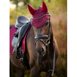 Bonnet anti-mouche LeMieux Acoustic Diamante Bordeaux Bonnet anti-mouche LeMieux Acoustic Diamante Bordeaux