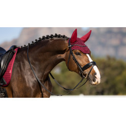 Bonnet anti-mouche LeMieux Acoustic Diamante Bordeaux Bonnet anti-mouche LeMieux Acoustic Diamante Bordeaux