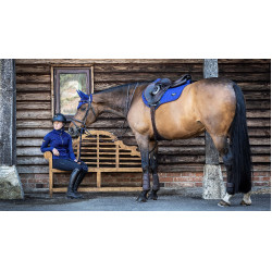 LeMieux Loire Memory Close Contact Vierkant Zadeldek Inktblauw