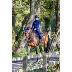 LeMieux Loire Memory Close Contact Vierkant Zadeldek Inktblauw