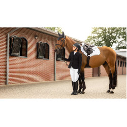 LeMieux Crystal Suede Close Contact Zadeldek Wit