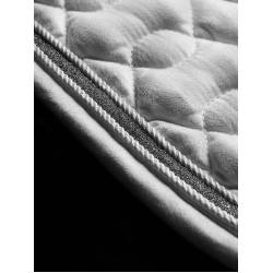 LeMieux Crystal Suede Close Contact Zadeldek Wit