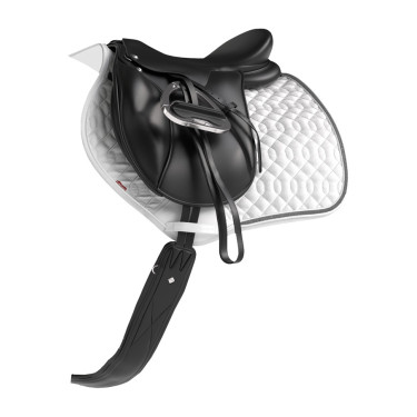 LeMieux Crystal Suede Close Contact Zadeldek Wit