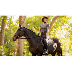 Zadeldek LeMieux Earth GP Square Mos Bruin