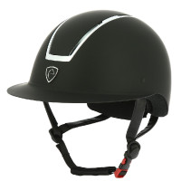 Equithème Glint Mat Helm Mat zwart / zilverkleurig