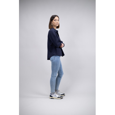 Harcour Sharly blouse Marine Marineblauw