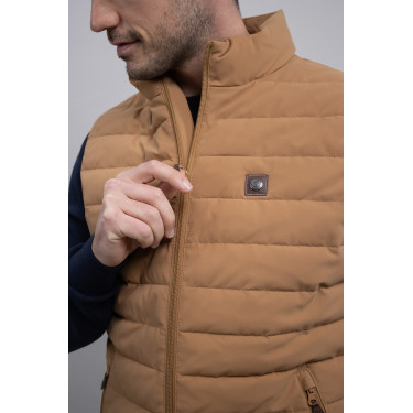 Mouwloze bodywarmer Harcour Porto Kameel Bruin