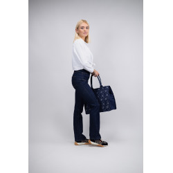 Jean Flare Harcour Juvo Ruwe jeans Marineblauw