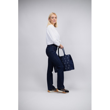 Jean Flare Harcour Juvo Ruwe jeans Marineblauw