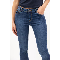 Jean Slim Harcour Preppy Ruwe jeans Marineblauw