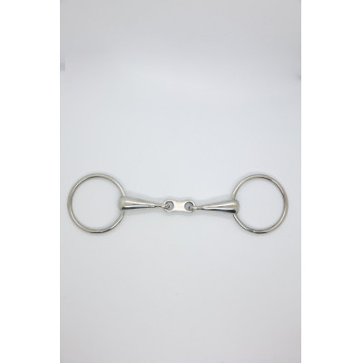 Mors simple double brisure lien plat 19 mm Harcour Inox
