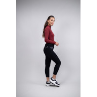 Fleece paardrijbroek Harcour Jaipur Zwart