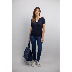 Polo Harcour Pomelo Marine Marineblauw