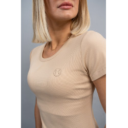 T-shirt Harcour Tarlala Zandkleurig Beige