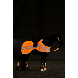 Reflecterende fluorescerende zadeldoek Horze Reflecterende fluorescerende zadeldoek Horze