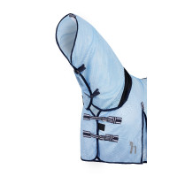 Vliegendeken Freja Horze met halsstuk Lichtblauw Vliegendeken Freja Horze met halsstuk Lichtblauw